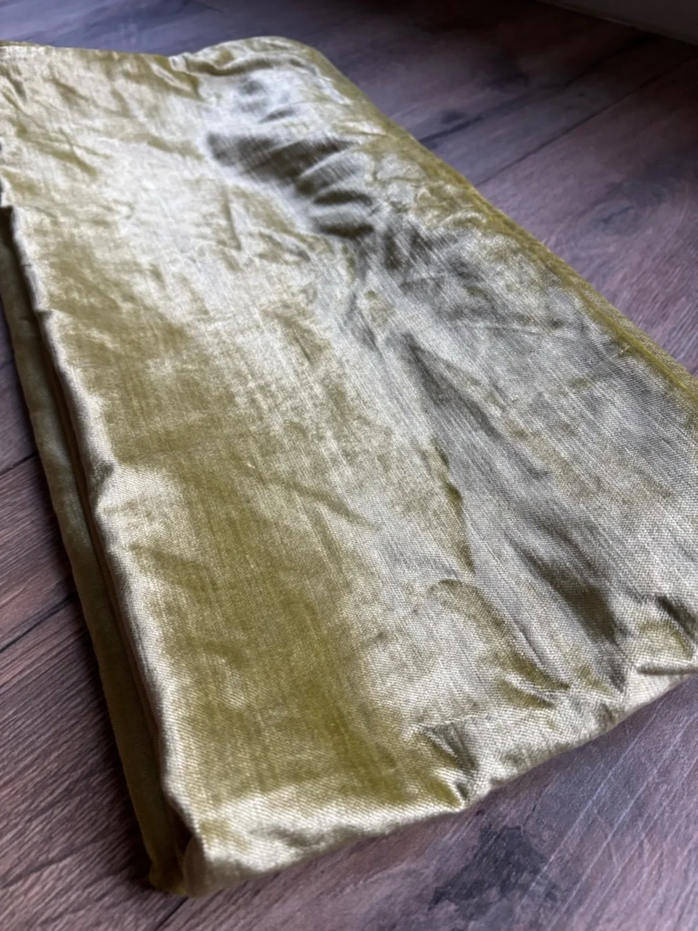 Set of 2 Luxury Velvet Lumbar Pillow Covers 18x40 Chartreuse Gold Designer